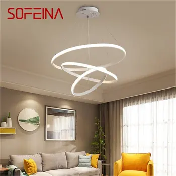 SOFEINA Nordic Lumini Pandantiv Rotund Moderne Lampă cu LED-uri Creative de Prindere Pentru Decor Acasă