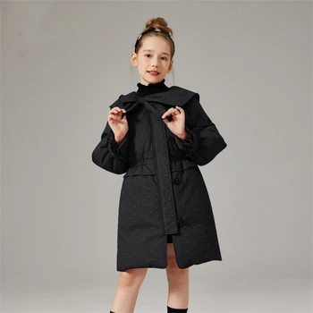 Fete Jos Haina Jacheta din Bumbac protecție împotriva vântului Palton 2023 Elegant, Cald, Plus Îngroșa Iarna Skiwear Uza de Îmbrăcăminte pentru Copii