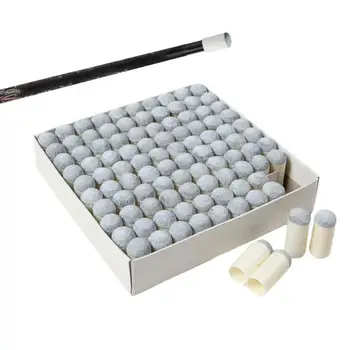 Piscină Stick Sfaturi 40pcs Tac de Biliard Cap Coperta din Piele PU Snooker Instrument de Reparații Pentru Amatorii de Biliard Începători Și Profesii