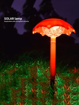 Mini Umbrela LED Solare de Gradina Lumină în aer liber de Iluminat Solar rezistent la apa ABS Lumina Solară Lawn Grădină Terasă Decor Gradient