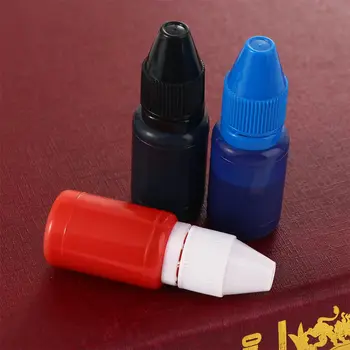 Biroul DIY Meșteșug Negru Face Sigiliu Roșu Albastru Flash Refill Cerneală Tusiera Ștampila Sigiliu Ulei, 10ml