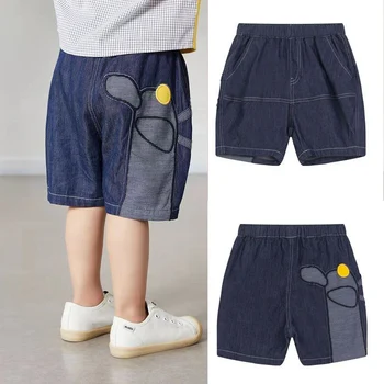 Copii Baieti Blugi Pantaloni Scurți De Plajă Haine Copii Pantaloni Din Denim Îmbrăcăminte Bermuda Infant Toddler Baby Boy Pantaloni Casual