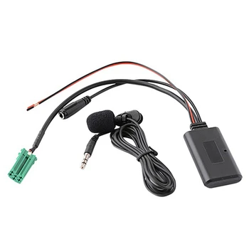 Car Audio Adapter 6pini Mini ISO AUX In Audio 3.5 MM Jack Microfon Detașabil Pentru Renault Updatelist Tunerlist CD Modele