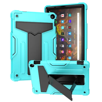 Hibrid Caz pentru Amazon fire HD 10 Plus 2021 11-a Generație, Shockproof Built-in Funcționale Kickstand Capacul Colorat Funda Capa 