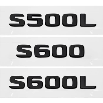 Plastic ABS S500L S600 S600L Portbagaj Spate Logo-ul Insigna Emblema Autocolant Pentru Mercedes Benz S Class W126 W140 W220 W221 W222