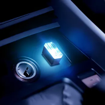 Mini USB Lumina LED-uri Auto Auto Interior Atmosferă de Lumină pentru Ford Ranger Figo KA Teritoriul FLEX Tranzit Super Duty Atlas
