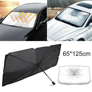 Masina de Parbriz Parasolar Tip Umbrela parasolar pentru Geamul Mașinii de Vară de Protecție solară de Izolare Termică Pânză pentru Masina Fata de Umbrire