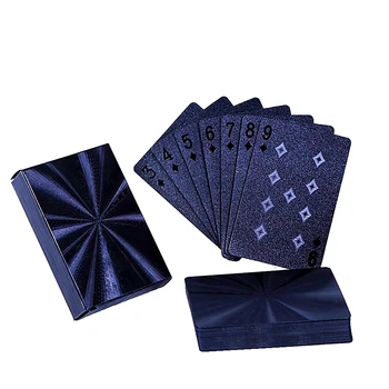 De Înaltă Calitate Rezistent La Apa Neagră Carti De Joc Din Plastic Poker Colectie Editie Limitata Diamond Poker Carduri Cadou Creativ Standard
