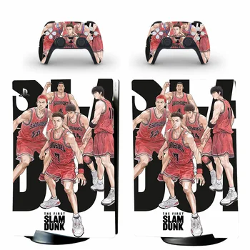 Primul Slam Dunk PS5 Digitale Piele Autocolant Decal Acoperire pentru Consola si 2 Controlere PS5 Piele Autocolant Vinil