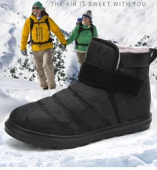 Cizme de zapada Bărbați Femei Moda in aer liber rezistent la apa de Pluș Gros de Izolare de Iarnă Pantofi de Bumbac rezistent la Uzura Pantofi Confortabil 2024