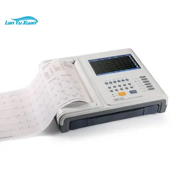 China Medicale Afișaj Color, Ecg Portabil Dispozitiv De Înregistrare Holter Ecg 12 Canale Tensiunii Arteriale Mașină De Preț Ecg, Ekg