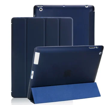 Caz Pentru Apple iPad 2 3 4 Ultra Slim din Piele PU Flip Cover TPU Moale Magentic Smart case Pentru iPad 2 3 4 A1430 A1460 Aer 1 2 9.7