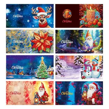 Crăciun Carte de a Face Provizii 5D Cristal Stras Felicitări de Crăciun Moș Crăciun de Cristal, Cărți de Pictură Kituri Drăguț