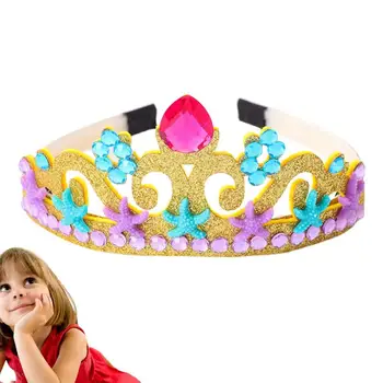 Copii Princess Crown Banda De Păr Diadema Femei Pălării Costum Printesa Coroana Costum Accesorii Pentru Teatru Aniversare De Ziua De Nastere