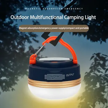 LED Felinar Portabil Camping Light Cu 3 Moduri de Iluminare Camplights Agățat Reîncărcabilă în aer liber Cort de Urgență Acasă Lampa cu Magnet