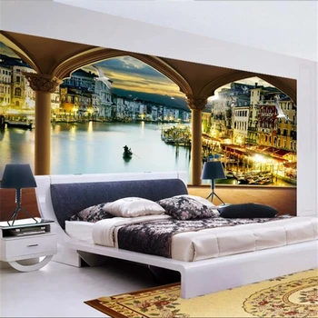 beibehang Personalizate wallpaper 3D foto murale frumoase Mediteraneene Europene peisaj peisaj 3D stereo TV de fundal de hârtie de perete