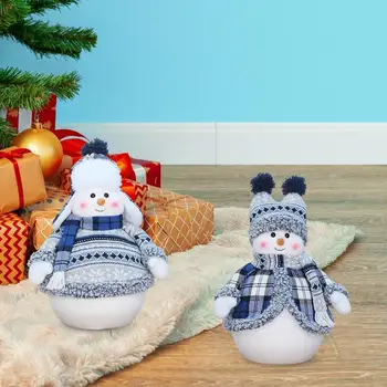 Om De Zăpadă De Crăciun Decoratiuni Tricotate Păpuși Masă Figurina Om De Vacanță Provizii Pentru Petrecere De Craciun Decor Interior Decor