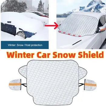 Magnetice Mașina De Zăpadă Gheață Protector De Iarnă Se Ingroase Masina Snow Shield Parasolar Fata-Spate, Parbriz Bloc Capacul Exterior Masina Accessori