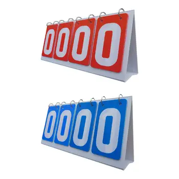 Masă Flip, Tabloul de bord de 4 Cifre Scor Keeper Numere de tablou de Bord pentru Baschet, Ping pong în aer liber, competiții Sportive de Volei