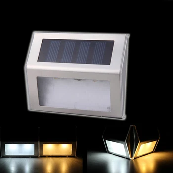Energia solară 2 LED-uri Lumina Calea Punte pentru Pas CALEA Scari de Perete Grădină Curte Becuri