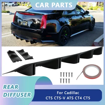 Spate Buza Spoiler Difuzor Spoiler Pentru Cadillac CTS CTS-V ATS CT4 CT5 Fibra de Carbon Rechin 5 aripioare 81,5 cm Universale Accesorii Auto
