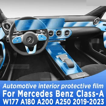 Pentru MB Clasa-O W177 A180 200 250 2019-2023 cutie de Viteze Panoul de Navigare Interior Auto Ecran Protector de Film TPU Anti-Scratch