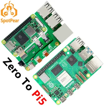 Raspberry Pi Zero la Raspberry Pi 5 adaptorul de interfață Zero 2w să Pi5 placă de Expansiune Zero Pi0 HUB USB RJ45 PĂLĂRIE
