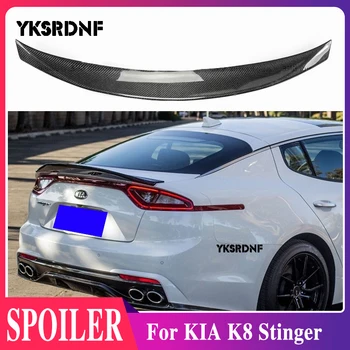 Utilizați pentru KIA K8 Stinger Spoiler Real Lucioasă Fibră de Carbon, Aripa Spate R-Style Accesorii de Sport Body Kit Stinger Spoiler Spate 14-19