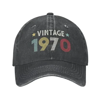 Clasic Bumbac Vintage 1970 Ziua de Ani Șapcă de Baseball pentru Barbati Femei Personalizate Reglabil Unisex Tata Pălărie Hip Hop