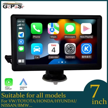 CarPlay 7 Inch Universal Pentru Masina Video Android Multimedia Wireless de Navigare GPS Stereo Monitor IPS Auto Siri DSP Ecran Tactil