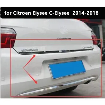 Accesorii auto inox Portbagaj portbagaj depozitare tapiterie Auto styling fit pentru Citroen Elysee C-Elysee 1BUC 2014-2018