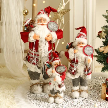 60cm Mare Moș Crăciun Crăciun Fericit Decoratiuni pentru Casa An Nou Fericit 2023 Moș Crăciun Doll Fereastra Decoratiuni Acasă cadou