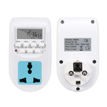 Timer Digital Comutator de Economisire a Energiei Inteligente Priza UE UK Plug Timer Electronic Programabil