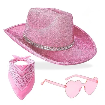 Western Cowboy Pălărie Eșarfă Eșarfă Pentru Femei Costum De Petrecere Costum De Moda Accesorii