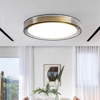 Vintage plafon lumina, CONDUS Nordic minimalist negru amd lumini de aur living rotund decorare dormitor bucătărie lampa