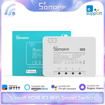 SONOFF POW R3 25A Putere de Contorizare Inteligent WiFi Comutator de Protecție la Suprasarcină Ewelink APP Control de la Distanță de Lucru Cu Alexa de Start Google