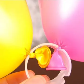 50pcs Balon cu Inele de Plastic de Blocare Catarama Balon Catarama Arc Folder Convenabil Clip Conector Balon Accesorii