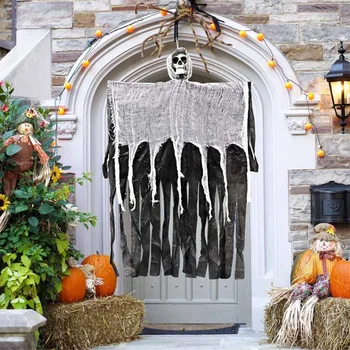 Halloween Agățat Craniu Fantomă Ornament Haunted House Decor Horror Recuzită Petrecere De Halloween Acasă Interioară În Aer Liber, Terasă Decor