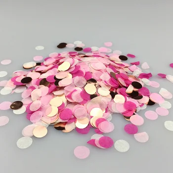 10g/sac de Hârtie 1cm Confetti Mix de Culori pentru Nunta, Petrecere de Aniversare Decor Rotund Țesut Baloane Decoratiuni Dus Copil