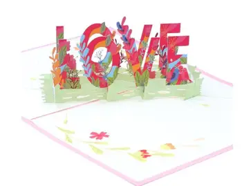 Manual de Valentine ' s pop-up Carte Handmade 3D pop-up pop-up de Carduri de Ziua Îndrăgostiților Card 3D