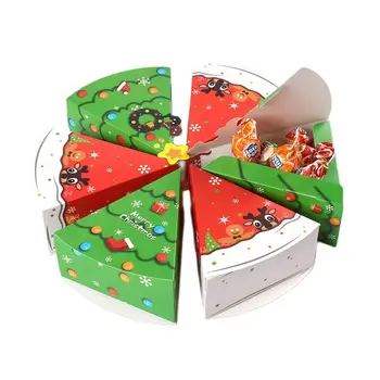 Crăciun Cadou Caseta De Bomboane De Biscuiti Triunghi Cadou Sac De Ambalare Crăciun Fericit Decor Pentru Acasă De Anul Nou Crăciun Consumabile Partid