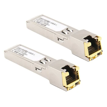 Modul SFP RJ45 Switch Gbic 10/100/1000 Conector SFP Cupru RJ45 SFP Module Gigabit Ethernet Port 2 buc