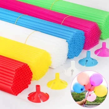 500Pcs Balon Bastoane Titularii cu Cupa de Plastic Colorate Baloane Stand pentru Petrecerea de Nunta Aniversare Copil de Dus Decor