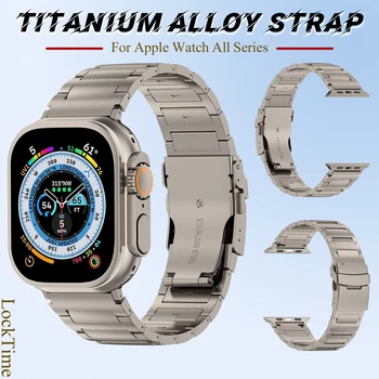 Ultra Titan Curea Pentru Apple Watch Band 49mm Seria 9 8 7 45mm Afaceri de Lux Banda Pentru iWatch 6 5 4 44mm 42mm Bratara din Metal