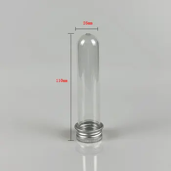 10buc 30ml Plastic Eprubetă cu Capac Cu filet Capsula de Sticla PET cu Capac de Aluminiu de Ambalare Tub