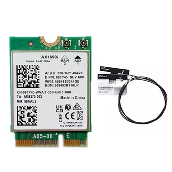 AX1690I placa Wifi+2Xantenna AX411 Wi-Fi gratuit 6E Viteză 802.11 Ax Bluetooth 5.3 Modulul Wireless