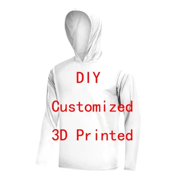 Personalizat DIY personaliza Unisex Casual Tricouri Imprimate 3D Drumeții Mâneci Lungi Hoodie 3D NOI Dimensiuni