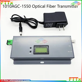 Noi FTTH 1010AGC-1550 Fibra Optica Transmițător 1550nm CATV Emițătorul Optic Cu SC/APC Conector Intrare RF Cu Display LCD