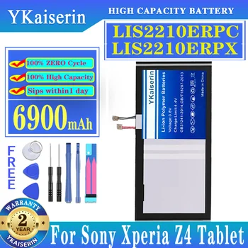 YKaiserin 6900mAh Înlocuirea Bateriei LIS2210ERPX LIS2210ERPC pentru Sony Xperia SGP712 SGP771 1291-0052 Z4 Tablet Z 4 Baterii
