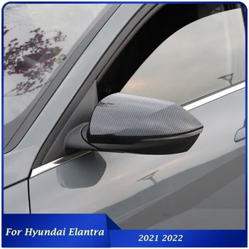 2021 2022 Pentru Hyundai Elantra Exterior Masina Oglinda retrovizoare Ornamente Capac Material ABS Vedere în Spate, Usi Laterale Oglinda de Acoperire Autocolant